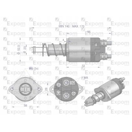 Starterio jungiklis r5 c 328 exom k