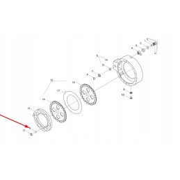 Gbt308 18 g100 b metalinis stabdžių rutulys