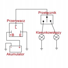 LED posūkio signalo pertraukiklis liko 12v