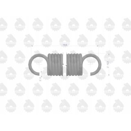 Sankabos atleidimo rankovės spyruoklė parduodama atskirai