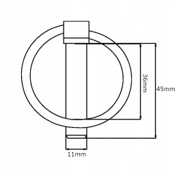Sulankstomas kaištis su kaiščiu 11x45 mm Kramp