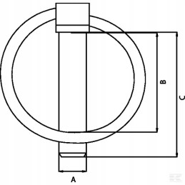 Sulankstomas kaištis su kaiščiu 12x55 mm Kramp