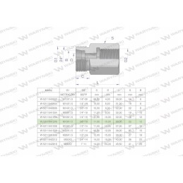Hidraulinė diferencialo įvorė AB m18x1 5 12l sriegis