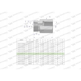 Hidraulinė diferencialo įvorė AB m18x1 5 12l sriegis