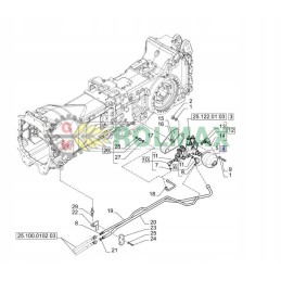 Hidroakumuliatorius new holland korpusas 47752042