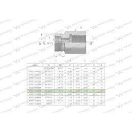 Hidraulinė diferencialo įvorė AB m18x1 5 12l sriegis