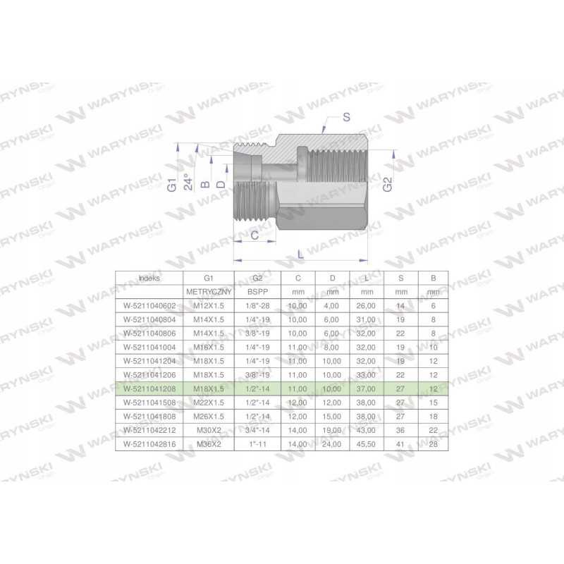 Hidraulinė diferencialo įvorė AB m18x1 5 12l sriegis
