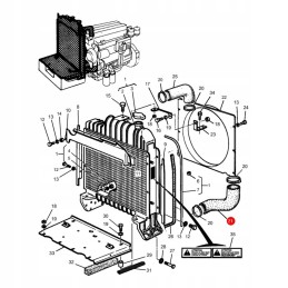 Apatinė radiatoriaus žarna mf 3618641m1 bepco