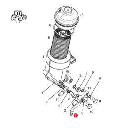 Grįžtamasis kabelis fendt f836200060030 originalus