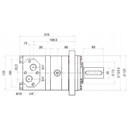 Hidraulinis variklis BMT OMT SMT 315 380 aps./min stiprus