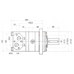 Hidraulinis variklis BMT OMT SMT 250 500 aps./min stiprus