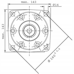 Hidraulinis variklis BMT OMT SMT 200 625 aps./min stiprus