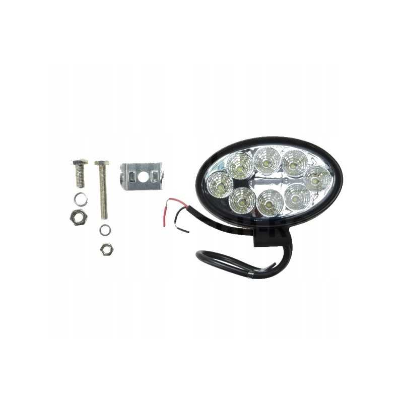 LED darbo lempa elipsė 8 led 3w 12v 24v 21