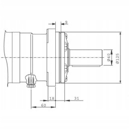 Hidraulinis variklis BMT OMT SMT 500 240 aps./min stiprus