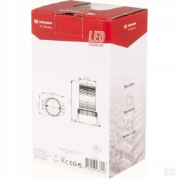 Prisukama mini LED Kramp įspėjamoji lemputė