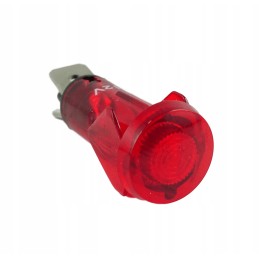 Mažas raudonas indikatorius, 12v, 10mm skylė