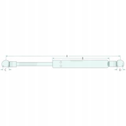 Amortizatoriaus dujų pavara john deere al110629 l2