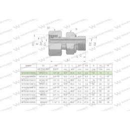 Hidraulinė jungtis ab evge m12x1 5 06l x 1 8