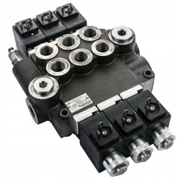 Hidraulinis skirstytuvas, 3 elektrinės sekcijos, 80l 12v