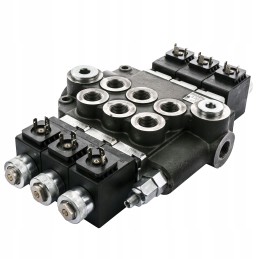 Hidraulinis skirstytuvas, 3 elektrinės sekcijos, 80l 12v