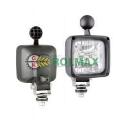 Halogeninė darbo lempa su įmontuota stiprintuvo jungtimi