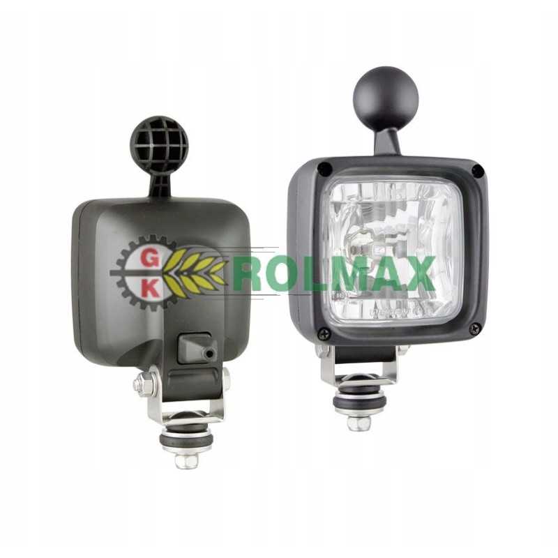 Halogeninė darbo lempa su įmontuota stiprintuvo jungtimi