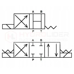 Cetop ng6 4s 24v ha 4xe hidroliderio skirstytuvas
