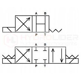 Cetop 3 ng6 2s 12v ha 2xe hidroliderio skirstytuvas