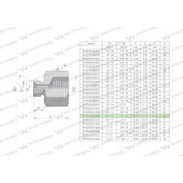 Hidraulinio diferencialo įvorė AB 3 4x1 2 Warynski