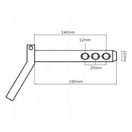 Smeigtukas 22x160 mm