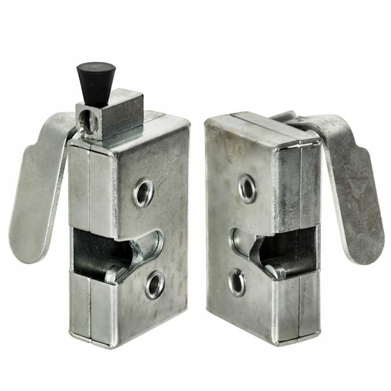 Dešiniųjų ir kairiųjų durų spyna, cinkuota, 2 vnt.komplektas