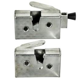 Dešiniųjų ir kairiųjų durų spyna, cinkuota, 2 vnt.komplektas