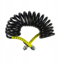 Spiralinis jungiamasis kabelis, geltonas poliamido apvalkalas