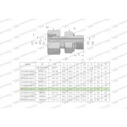 Hidraulinė jungtis ab evge m26x1 5 18l x 1 2