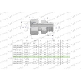 Hidraulinė jungtis ab evge m26x1 5 18l x 1 2