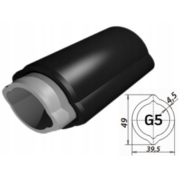 Kardaninio veleno vamzdis citrina g5 vidinis 50cm