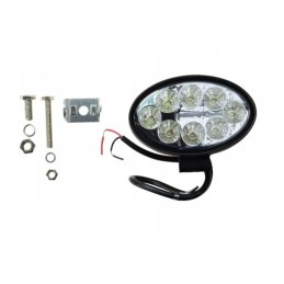 Elipsinė LED darbo lempa 8 LED x 3W eros lempos