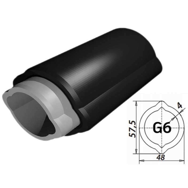 Kardaninio veleno vamzdis, citrininis g6, išorinis, 50 cm