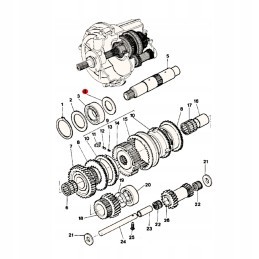 Massey Ferguson atbulinės eigos kovinė poveržlė 3383441m2