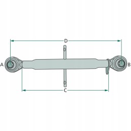 Viršutinė jungtis 290 400 mm kat.1 m24x3 granitas