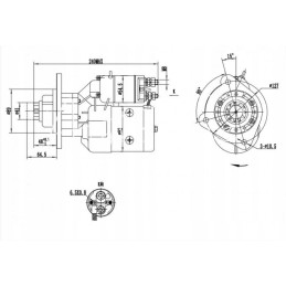 R11 starteris su C330 C360 Zetor reduktoriumi