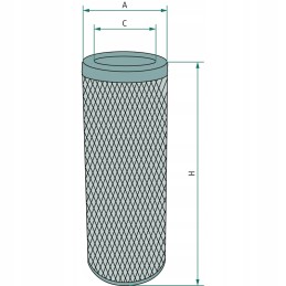 Oro filtras 482mm 131mm fleetguard
