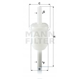 Kuro filtras mann filtras wk 31 4 10