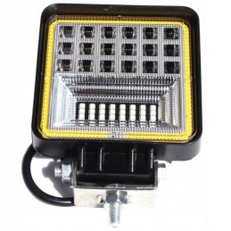 Halogeninė LED darbo lempa 42 led 126w 110x110x28 m