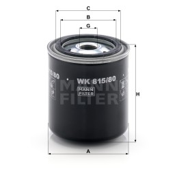 Mann filtras wk 815 80 kuro filtras