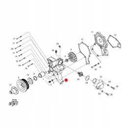 Fendt termostato oring f291200610120 originalus
