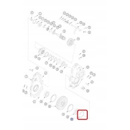 Spyruoklinis žiedas new holland dėklas 42447 cnh