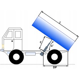 Hidraulinis cilindras, eiga 700mm, 24v 13l agregatas