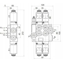 Hidraulinis skirstytuvas 2z50 a1a1 12v badestnost