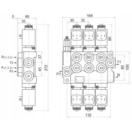 Skirstytuvas hydr 3z50 3xa1 12v badestnost